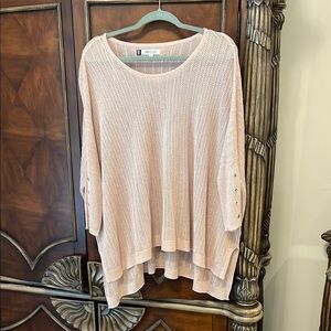 Jennifer Lopez Pink Knit Top